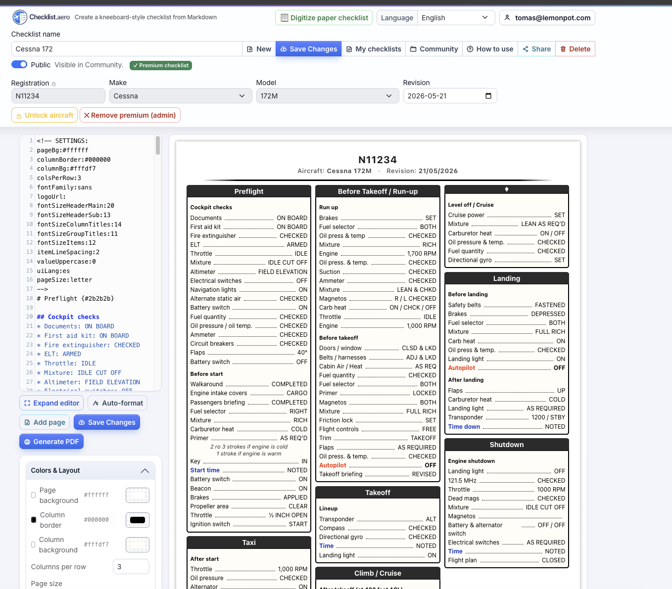 Letter Format — Editor + Live Preview